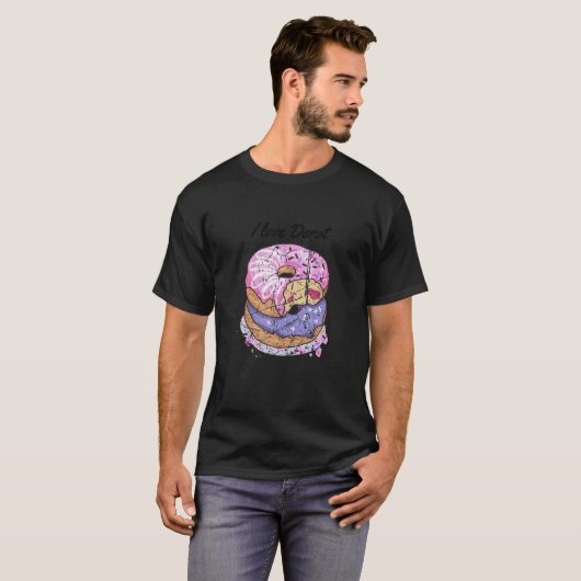 T-shirt Hommes Femmes Doughnut I Love Donut Sprinkle Donut (Devant entier)