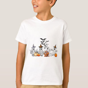 T-shirt Hommes Femmes Enfants Dansant Fantôme Funny Hallow