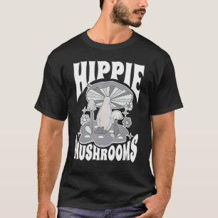 T-shirt Hommes Femmes Hippie Champignons Pour La Recherche