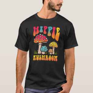 T-shirt Hommes Femmes Hippie Champignons Pour La Recherche