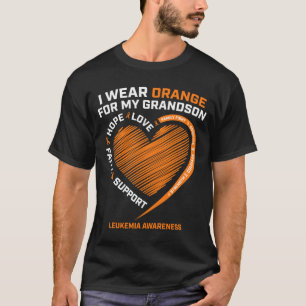 T-shirt Hommes Femmes Hommes Portent Orange Pour Leucémie