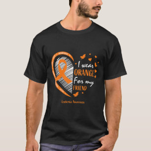 T-shirt Hommes Femmes Je Porte De L'Orange Pour Mon Ami Le