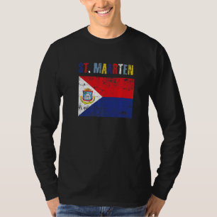 T-shirt Hommes Femmes St Maarten National Pride Détresse G
