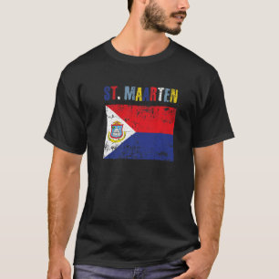 T-shirt Hommes Femmes St Maarten National Pride Détresse G