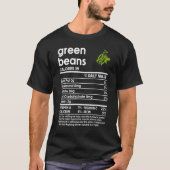 T-shirt Hommes Femmes Thanksgiving Green Beans Nutrition F (Devant)
