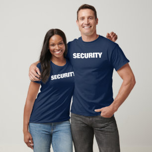 T-shirt Hommes Femmes Unisex Sécurité Marine Bleu double f