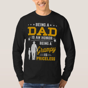 T-shirt Hommes Fête des pères Être Papa Est Un Bei Grampy