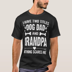 T-shirt Hommes Fête des pères Hommes J'Ai Deux Titres Chie