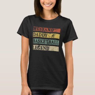 T-shirt Hommes Fête des pères Mari Daddy Basketball Légend