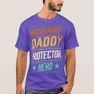 T-shirt Hommes Fête des pères Mari Daddy Protecteur Héros 