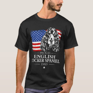 T-shirt Hommes Fier Anglais Cocker Espagnol Papa Américain