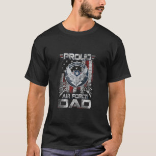 T-shirt Hommes Fier Armée de l'air Papa Famille Militaire