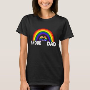 T-shirt Hommes Fier Fier Papa Trans Pride Lgbtq Rainbow F