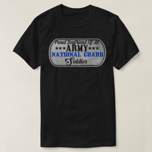 T-shirt Hommes Fier Garçon D'Un Militaire Garde Nationale  (Design devant)