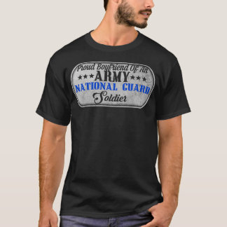 T-shirt Hommes Fier Garçon D'Un Militaire Garde Nationale 