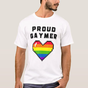 T-shirt Hommes Fier Gaymer Jeu LGBT Gay pride Lesbisch