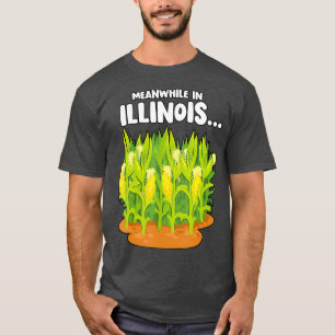 T-shirt Hommes Fier Illinois Farmer Cadeau Paysans Locaux