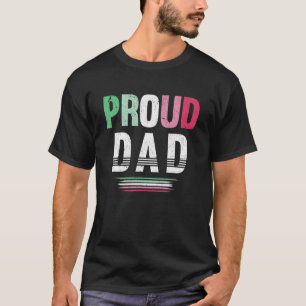 T-shirt Hommes Fier Papa Abrosexuel Drapeau Lgbtq Fête des