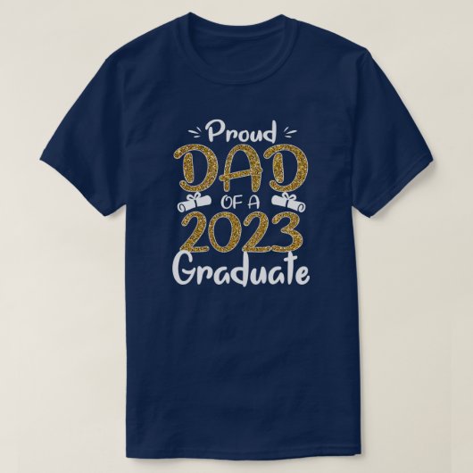 T-shirt Hommes Fier Papa D'Un Diplômé De 2023 Pour La Fami (Design devant)