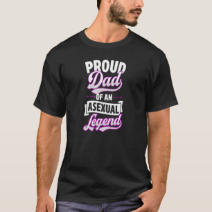T-shirt Hommes Fier Papa D'Une Légende Asexuelle Ace Fier 