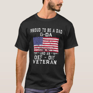 T-shirt Hommes Fier Papa G Da OEF Vétéran de l'OIF Retro U