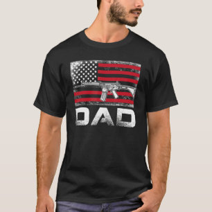 T-shirt Hommes Fier Papa Papa Papa Papa Papa Daddy Droits