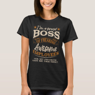 T-shirt Hommes Fier patron des employés extraordinaires Em