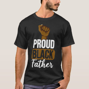 T-shirt Hommes Fier Père Noir Cadeau Pour Père Noir Noir L