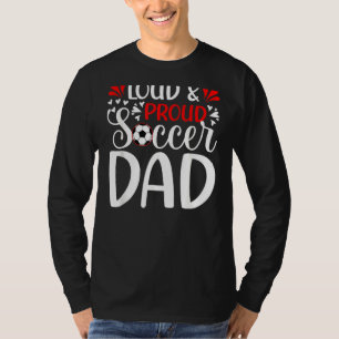 T-shirt Hommes Fier Soccer Papa Soccer Joueur Fête des pèr