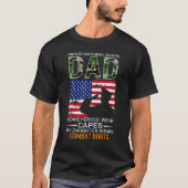 T-shirt Hommes Fière Garde Nationale Papa Ma Fille Porte C (Devant)