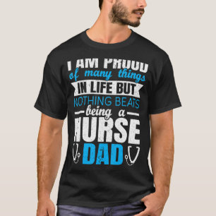 T-shirt Hommes Fière Infirmière Papa Dit