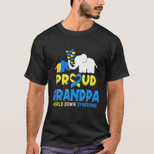 T-shirt Hommes Fiers Grand-Père Monde Conscience du syndr