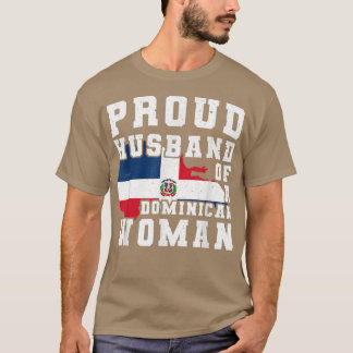 T-shirt Hommes Fiers Mari d'une Dominicaine femme Dominica