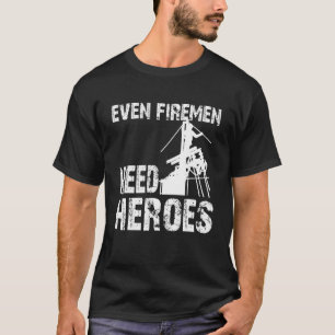T-shirt Hommes Fiers Power Lineman Electrique Même Pompier