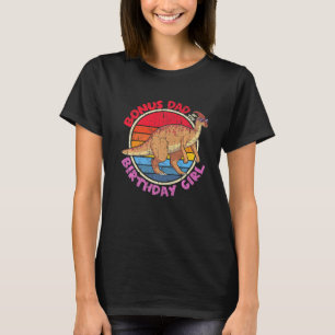 T-shirt Hommes Fille Anniversaire I Bonus Papa Parasaurolo