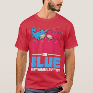 T-shirt Hommes Fille Ou Garçon Genre Révéler Baleine Pun R