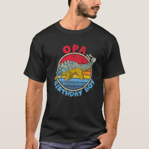 T-shirt Hommes Garçon Anniversaire I Opa I Ankylosaurus I