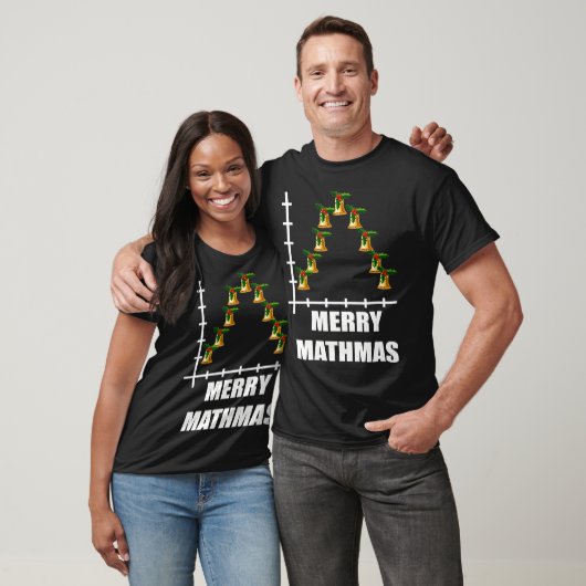 T-shirt Hommes Gaussian Noël Bell Courbe statistiques math (Unisexe)