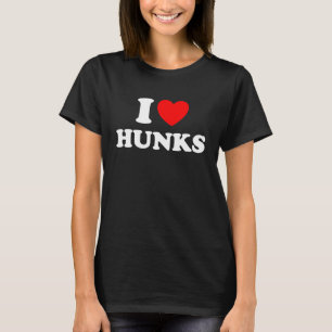 T-shirt Hommes gays I love Hunks Gays love Muscles Gay Hun
