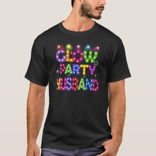 T-shirt Hommes Glow Party Mari Anniversaire Lights Fête Fê