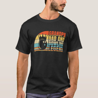 T-shirt Hommes Grand-Père Et Légende Du Bowling, Bowling G