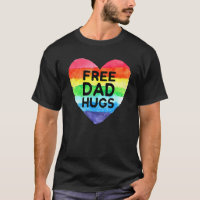 Hommes Gratuit Papa Encarts Rainbow Coeur Drapeau