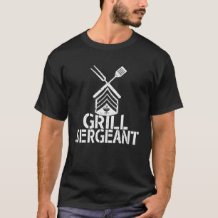 T-shirt Hommes Grill Sergent BBQ Grilling T pour hommes