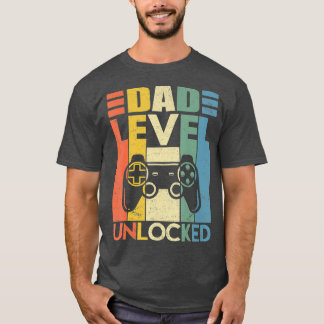 T-shirt Hommes Grossesse Faire-part Niveau papa déverrouil