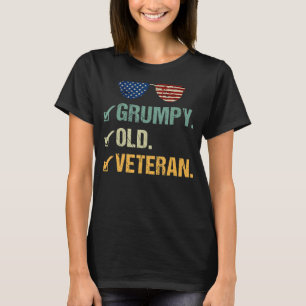 T-shirt Hommes Grumpy Vieux Vétérans Fille Vétéran