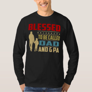 T-shirt Hommes Heureux D'Être Appelé Papa Et G Pa Gras Vin