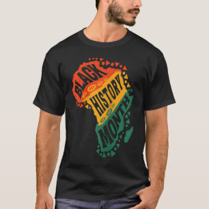 T-shirt Hommes Histoire Noire Pour Le Poing Noir Africain-