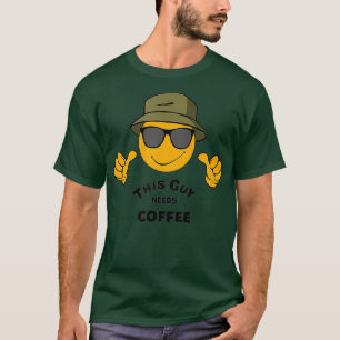 T-shirt Hommes Homme Cafiné Vêtements Caféine Humour drôle
