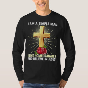 T-shirt Hommes Homme Simple Comme La Grenade Et Croire En