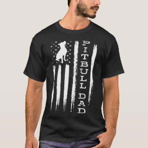 T-shirt Hommes Hommes Fier Pitbull Papa - America Bully Do